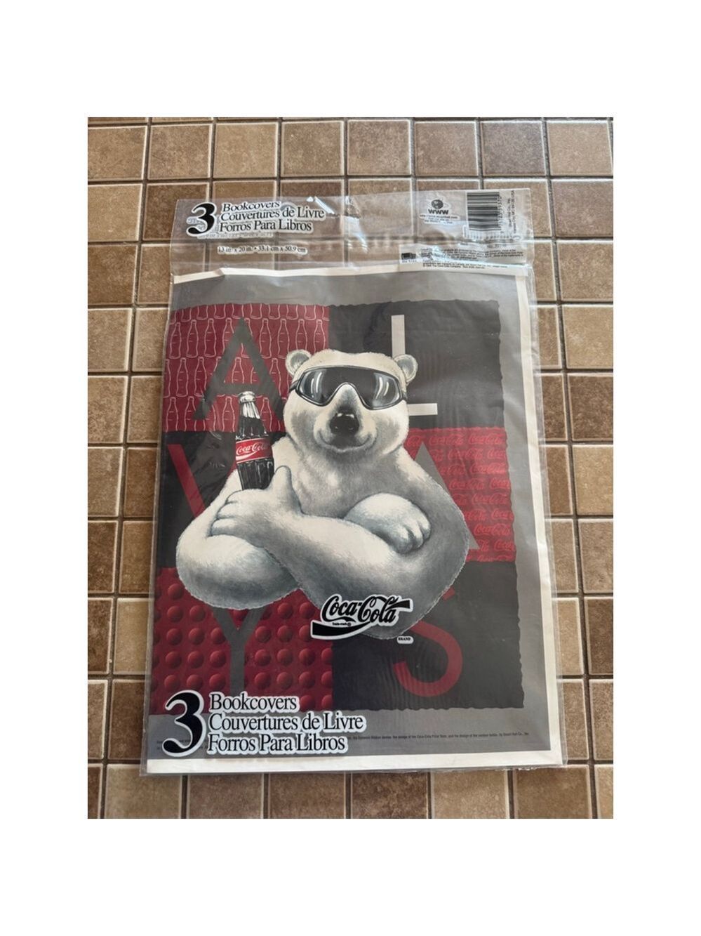 Coca-Cola Book Covers 13 in x 20 in Black Red